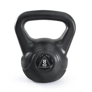 블랙 케틀벨 8kg 핸드 그립 손잡이 홈트 크로스핏 덤벨