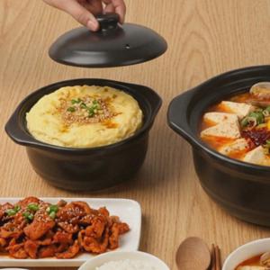 도자기 전골냄비 샤브샤브 밀푀유나베 오븐 전자렌지 뚝배기 3SZIE