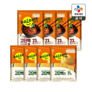 밸런스밀 고단백 마라 비빔면 391g x4개(총 8인분)+고단백면 150g x4개
