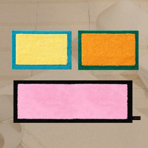 린느 터프팅 자카드 발매트 욕실매트 러그 4colors