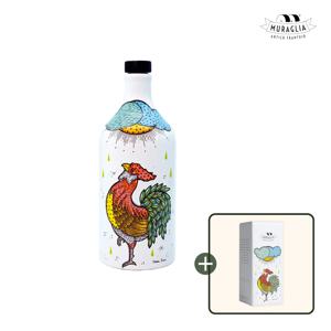 이탈리아 코라티나 엑스트라 버진 올리브오일 루스터(수탉) 도자기 500ml