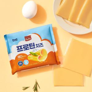 상하치즈 프로틴치즈 체다 슬라이스 15매X5 (총 75매)_냉장