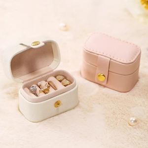 휴대 간편 가죽 미니 보석함 주얼리 보관함 3color DD-13440