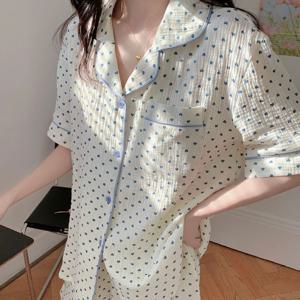 요루면 핀하트 반팔잠옷 파자마 홈웨어