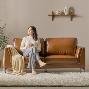클래식 북유럽 3인 가죽 소파 2colors