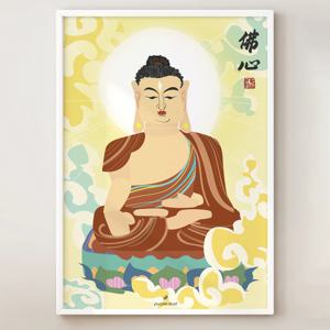 부처님 그림 불교 포스터 탱화 불화 절 명상 사찰 인테리어