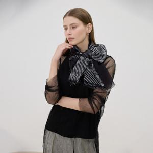 [플리츠미] 플리츠 프린트 쉬폰 스카프_HPSCS125L41