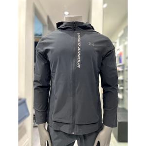 (신세계의정부점)언더아머 1376794 블랙 핏티드 슬림핏 스톰 바람막이 자켓