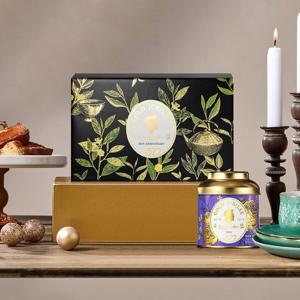 (신세계본점)프리미엄 꽃차 골드주빌리 2종 선물세트 (금잔화와유자/장미와수레국화 + 쇼핑백 증정)