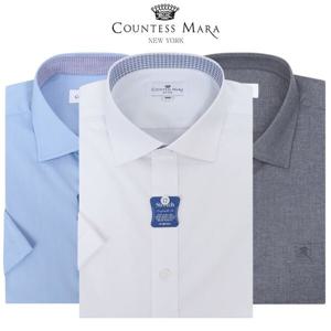 (신세계강남점)[카운테스마라 셔츠] 남성의류 PREMIUM 반팔 링클프리 스판 드레스 와이셔츠 남자 패션 15가지