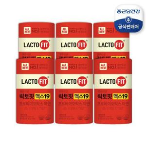 [6통] 종근당건강 락토핏 생유산균 맥스19(12개월분, 360포)