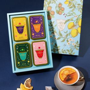 (신세계본점)건조과일차 과일허그티캔 4종 선물세트 (자몽블랙티/청귤쟈스민/오렌지루이보스/사과히비스커스+쇼핑백 증정)