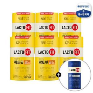 [정상가76,900원]종근당건강 본사  락토핏 골드 6통 300일분+ 락토핏 인지력케어 1통 30일분
