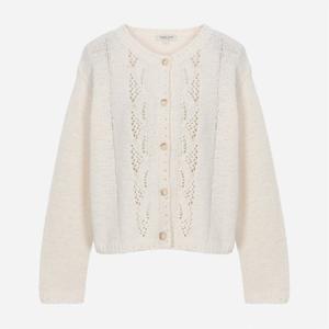 써스데이아일랜드 크로셰 라운드넥 가디건 T262MCD153W