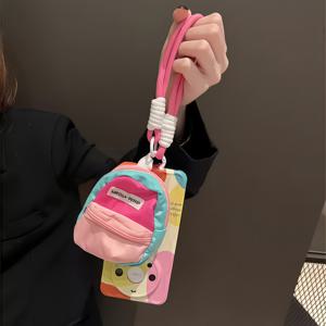 TEMU 이지 핑크 이어폰 케이스 | 모든 휴대폰 케이스, 휴대폰 끈, 손목 밴드, 야외 분실 방지 로프 (범용 클립 포함)에 적합