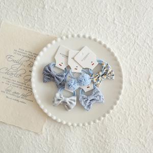 TEMU S1 헤어웨어 멀티 컬러 헤어밴드 헤어 리본 여아용 곱창 밴드 귀여운 헤어 장식