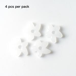 TEMU 4개 세트, 독특한 디자인의 불규칙형 유리꽃구슬 - 다양한 색상으로 제공되는 핸드메이드 수공예용