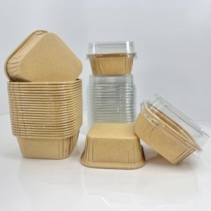 TEMU 컵케이크용 튼튼한 사각 베이킹 컵 50개 세트 (뚜껑 포함/미포함, 단색), 결혼식, 생일, 파티 및 기타 특별한 날 디저트에 적합