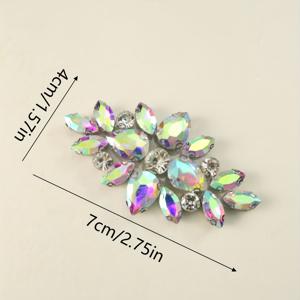 TEMU 3개 럭셔리 라인석 DIY 아플리케, 물방울 모양 라인석 다리미 붙이패치, 멜빵용 핫멜트 접착제, 반짝이는 DIY 액세서리 부품, 두 가지 색상, 웨딩드레스, 가운, 정장, 모자, 백팩, 청바지 장식용, 다기능 장식용 라인석 패치