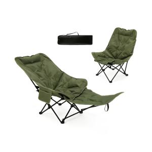 TEMU 4단계 조절식 리클라이너, 두꺼운 버전 600D 옥스포드 천 및 강화 프레임, 야외 실내 레저 의자 - 해변, 낚시, 뒤뜰, 파티에 적합 - 내구성이 뛰어나고 편안하며 접기 용이