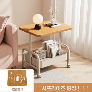 TEMU 2단 이동식 트롤리,사이드 테이블, 거실/침실/주방/사무실용,간편 조립, 공간 절약형 디자인,모던 가구,선반,이동식 트레이,360도 회전 수납 카트, 수납 정리대,이동식 수납장, 수납 트레이, 수납 선반, 바퀴 트레이, 침대 사이드 테이블, 티 테이블, 소파 테이블, 소파 사이드 테이블