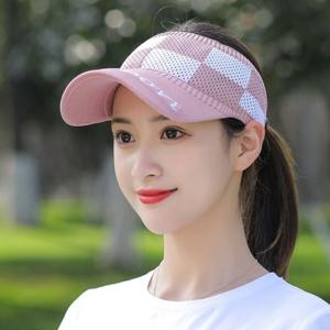 TEMU 별별창고 체크 스판 스포츠 썬캡 봄 여름 모자 햇빛가리개 여성 챙모자 테니스모자