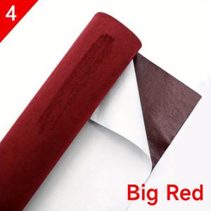 TEMU 수데-스타일 자가 점착 패브릭 패치 - 8가지 색상으로 제공, 크기: 19.68X59인치 (50X100cm), 폴리에스터 플러시 벨벳 소재, 강력한 접착력으로 차량 내부 업그레이드, 소파 수리, 공예 개선에 적합