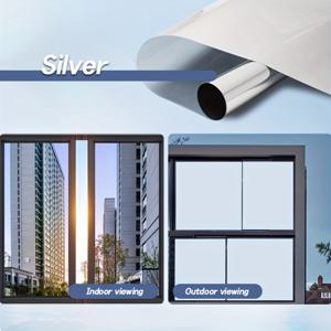 TEMU 원웨이 미러 프라이버시 필름 스태틱 클링 창문 데칼 - 투웨이 글라스 프라이버시 및 투명도 디자인, 유리문, 거실, 침실, 사무실에 적합 - 간편 설치, 도구 불필요