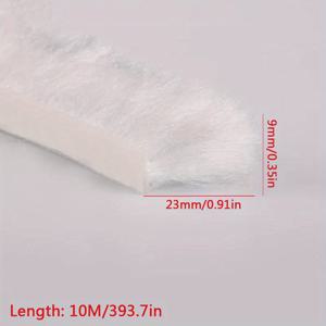 TEMU 문과 창문용 접착식 웨더스트립 1개, 유리문용 플라스틱강철 방풍 씰, 누수 및 방풍용 틈새 충전재