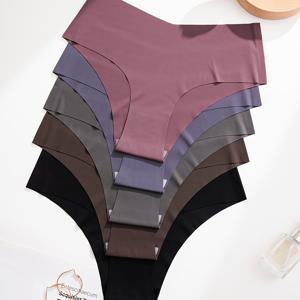 TEMU 심리스 미드라이즈 비키니 팬티 5팩 힙스터