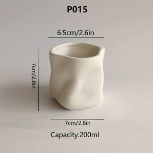 TEMU 북유럽 스타일 불규칙 기하학적 창의적인 미술 세라믹 양초 홀더 모던 H Macaron 색상 홈 데코 침실 거실 분위기 장식 장식품 세라믹 도매