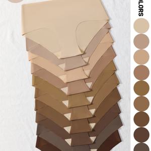 TEMU 여성용 솔리드 컬러 편안하고 통기성 좋은 팬티 10팩