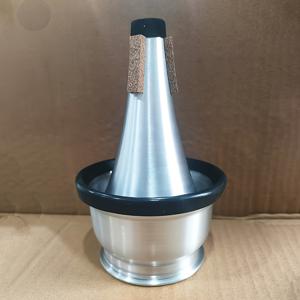 TEMU 트럼펫용 조절 가능한 사운드 머프 - 유연한 조인트가 있는 내구성 있는 알루미늄 컵 뮤트, 가정 연습 및 공연에 이상적, 가정 연습 뮤트 | 조절 가능한 사운드 머프 | 유연한 조인트 뮤트