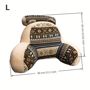 TEMU 1개 에스닉 스타일 침대용 소프트 쿠션, 소파 베개, 등받이 지지 베개, 대형 독서용 베개, 다양한 사이즈, 세탁 가능, 침실, 사무실, 거실, 차량 등에 적합