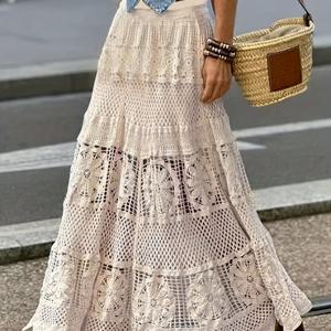 TEMU 코바늘 뜨개질 수성 속이 빈 레이스 반치