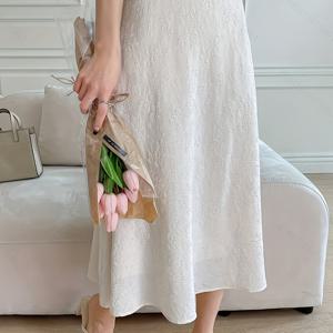 TEMU 여성 Y2K 스타일 레이스 미디 드레스 - 베이지, 안감, 봄/여름/가을 패션, 우아한 A라인 디자인에 플로럴 자수, 캐주얼 및 포멀한 행사에 적합, 캐주얼부터 포멀 웨어까지 | 플로럴 자수 드레스 | 안감 드레스