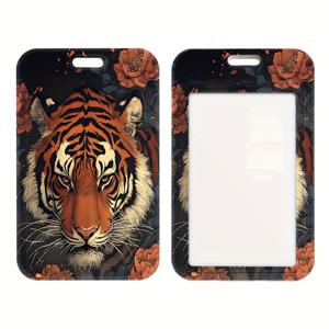 TEMU 2D 1개 맞춤형 사진 카드 홀더 - 양면 개인화 디자인, 내구성 있는 플라스틱 ID 뱃지 슬리브 (학생증, 직장증, 버스패스용) - 가벼운 스타일, 완벽한 생일 선물, 귀여운 ID