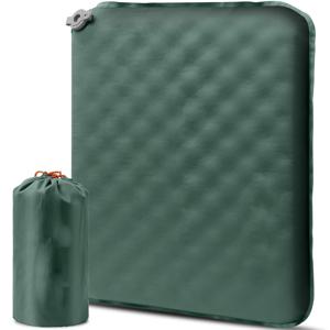 TEMU 자동 팽창식 메모리폼 경기장 좌석 쿠션, 휴대용 캠핑 에어폼 시트 패드, 여행, 비행기, 자동차, 관람석, , 사무실용, 경량 및 소형