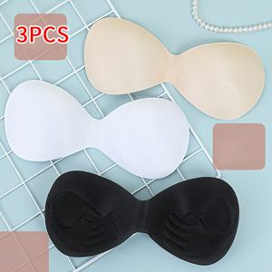 TEMU 평평한 가슴을 위한 3개입 패드 & 강화제, 두꺼운 안감 브라 스페이서 속옷 패드, 편안함과 자신감을 위한 특별한 아티팩트