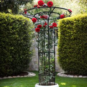 TEMU 3D 식물 아트 덩굴 덩굴대 - 정원, 발코니, 파티오용 내냉성 플라스틱 및 녹 방지 금속 선반 - 공간 절약형 수직 정원 지지대, 내구성 있는 블랙 마감, 발코니 정리대, 장식용 화분 스탠드, 견고한 구조