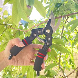 TEMU 정원 가위 특가. 스테인리스 스틸 소형 핸드 프루너의 초고휜성 가지치기 가위, 튼튼한 날과 쉬운 그립 핸들이 있는 원예 도구
