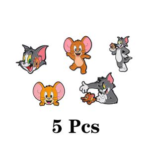 TEMU 톰과 제리 캐릭터가 특징인 만화 애니메이션 브로치 5개 세트. 유머러스한 에나멜 핀 컬렉션으로 옷, 백팩 장식에 완벽하며 친구를 위한 선물로도 좋습니다.