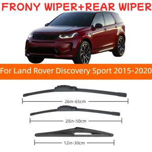 TEMU 랜드로버 스포츠 2015-2020용 전면 및 후면 윈드실드 와이퍼 블레이드, 26''+20''+12''-65cm+50cm+30cm, HD 무소음 삼중 세트 - 3개