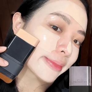 TEMU 물광 피부 표현 듀얼 파운데이션 스틱 밝은 톤 결점 커버 화사한 피부 연출 들뜸 없는 밀착감