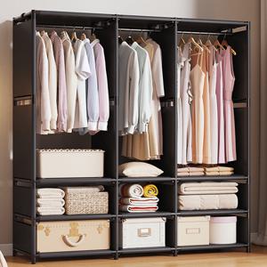 TEMU 조립식 간이 비키니 옷장 수납장 무볼트 행거 모음 멀티 시스템 드레스룸 스탠드 옷장 의류 랙 철제 조립식 가