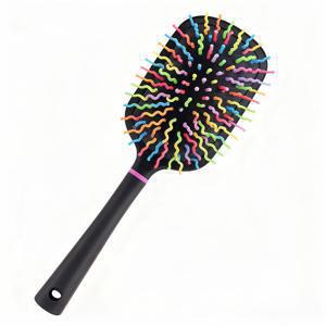 TEMU 1팩 다색 헤비듀티 탈모 방지 말 & 그루밍 브러시 (하드 브리스틀/꼬리 브러시 포함), 플라스틱 제작 - 말과 애완동물용