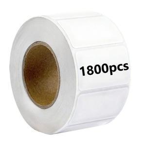 TEMU 1800개/1롤 재사용 가능한 자체 접착식 냉동실 라벨 스티커 - 잔여물 없는 박리와 높은 접착력, 흰색 직사각형 문구류 및 선물 포장 스티커, 냉장고-식료품 저장실, 주방, 상점-다양한 품목, 화장품, 식품 용기 분류에 적합, 특히 편리함