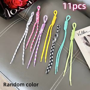 TEMU 수제 직조 컬러풀 백팩 스트랩/키체인 끈/휴대폰 코드/가방 및 의류 장식 11개 세트