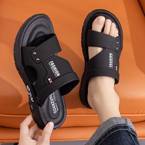 TEMU 여름 시원한 슬리퍼, 부드럽고 유연한 밑창으로 착용이 편한 통기성 좋은 스타일리시한 남성용 쿨 슬리퍼