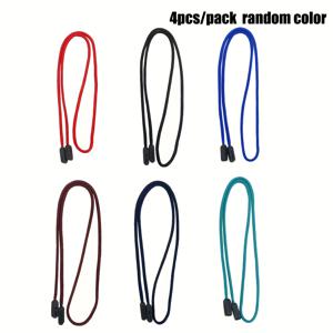 TEMU 4개 편안한 안경 분실 방지 스트랩 - 야외 스포츠 및 독서용 다용도 패션 안경 끈, 부드러운 신축성있는 나일론 안경 리테이너